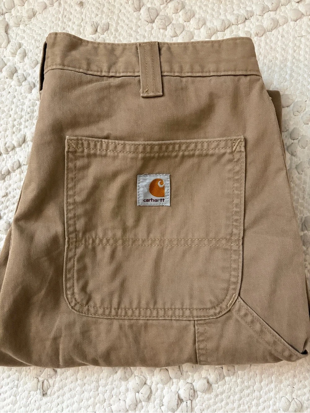Carhartt Men's Khaki Utility Pants with Extra Pockets